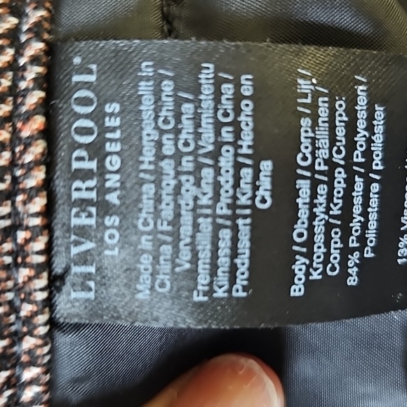 Liverpool Los Angeles Tweed Trousers. Size 12/31. Front Zipper & Pockets. - Picture 7 of 12